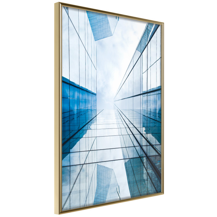 Wall Poster Modern Skyscraper - blue sky amidst glass architecture 116678 additionalImage 12