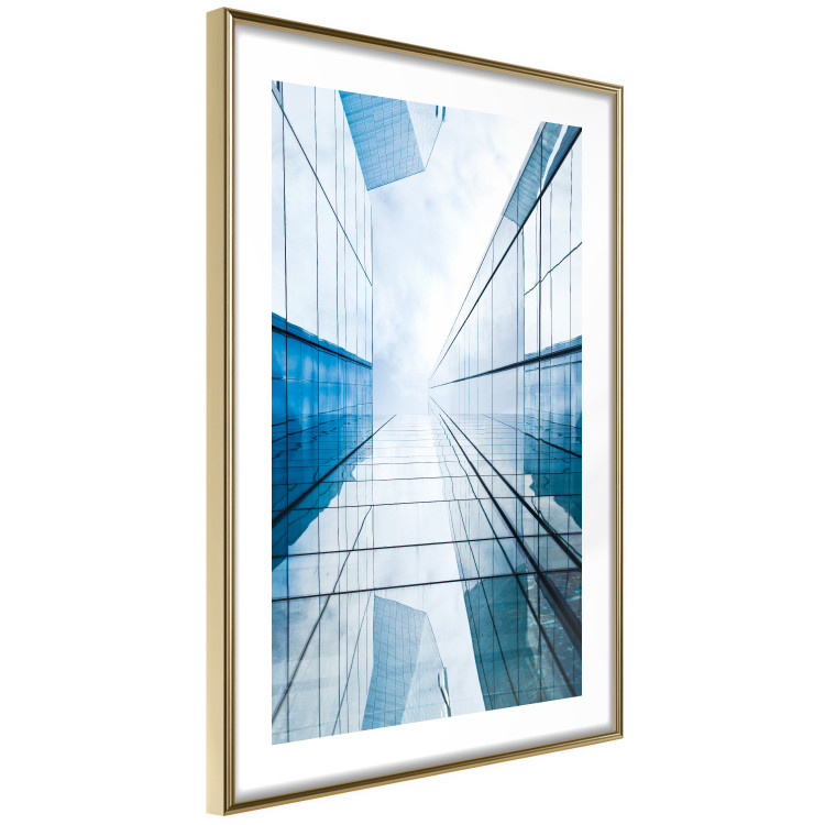 Wall Poster Modern Skyscraper - blue sky amidst glass architecture 116678 additionalImage 8