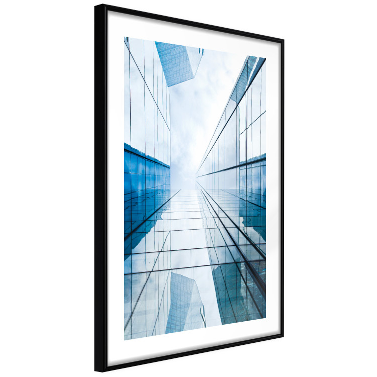 Wall Poster Modern Skyscraper - blue sky amidst glass architecture 116678 additionalImage 11