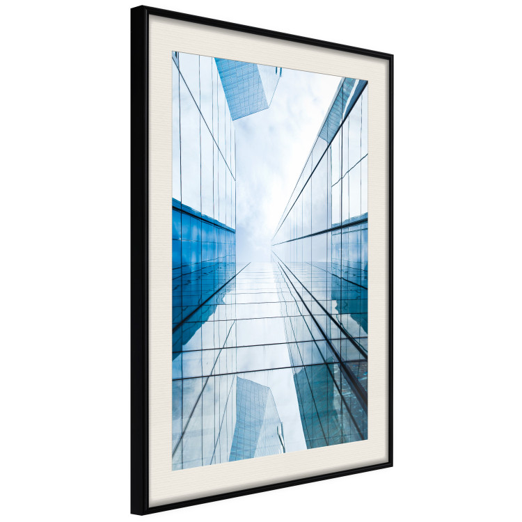 Wall Poster Modern Skyscraper - blue sky amidst glass architecture 116678 additionalImage 3