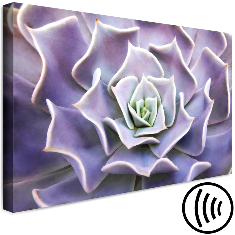 Canvas Purple Bloom (1-part) - Cactus Flower in Subtle Hue 117178 additionalImage 6