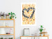 Poster Summer Sign - unique composition with a heart in shades of brown 118278 additionalThumb 2
