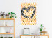 Poster Summer Sign - unique composition with a heart in shades of brown 118278 additionalThumb 17