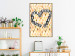 Poster Summer Sign - unique composition with a heart in shades of brown 118278 additionalThumb 5