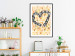 Poster Summer Sign - unique composition with a heart in shades of brown 118278 additionalThumb 4