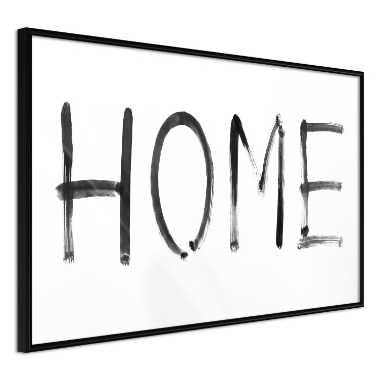 Poster Black Home - black and white simple composition with English text 119278 additionalImage 10