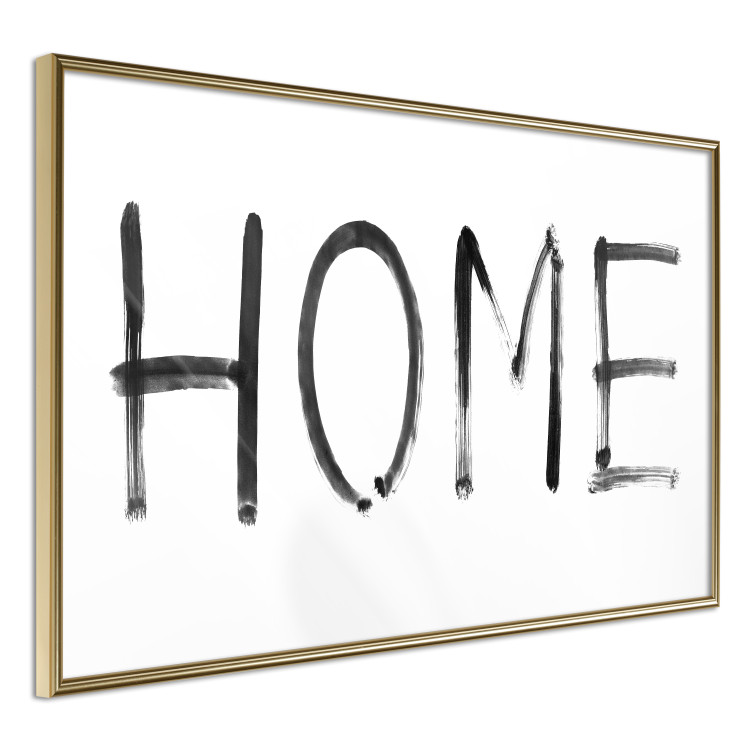 Poster Black Home - black and white simple composition with English text 119278 additionalImage 12