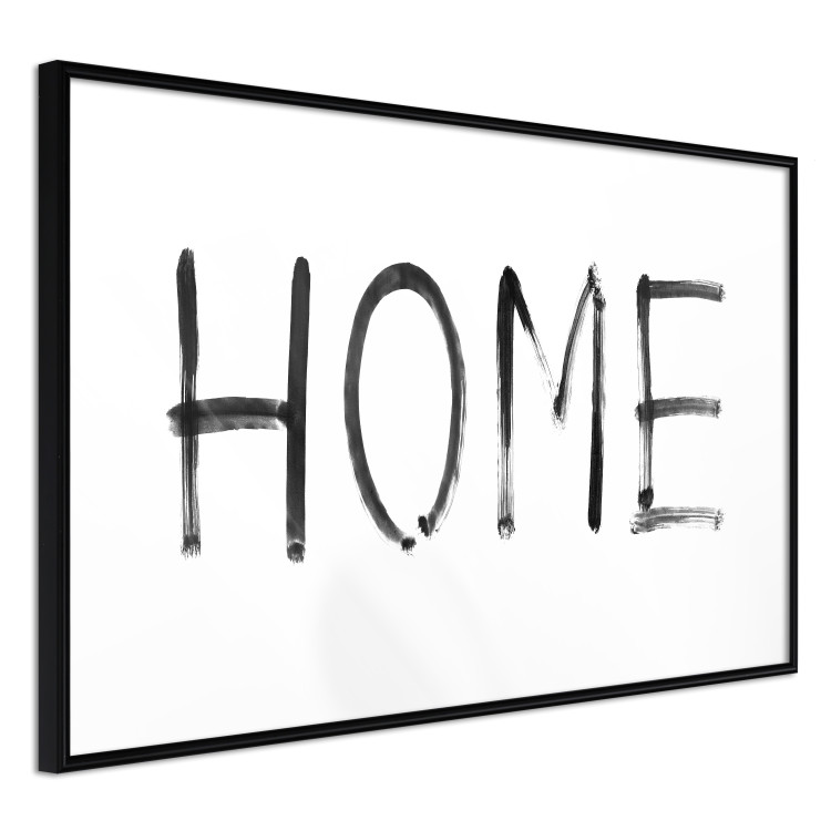 Poster Black Home - black and white simple composition with English text 119278 additionalImage 11