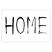 Poster Black Home - black and white simple composition with English text 119278
