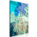 Canvas Art Print Sea turquoise - abstract stains on the background of crumpled paper 122278 additionalThumb 2
