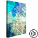 Canvas Art Print Sea turquoise - abstract stains on the background of crumpled paper 122278 additionalThumb 6