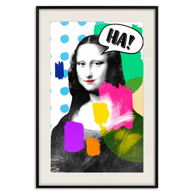 Wall Poster Mona Lisa Pop Art - portrait of a woman in an abstract colorful motif 122378 additionalImage 18
