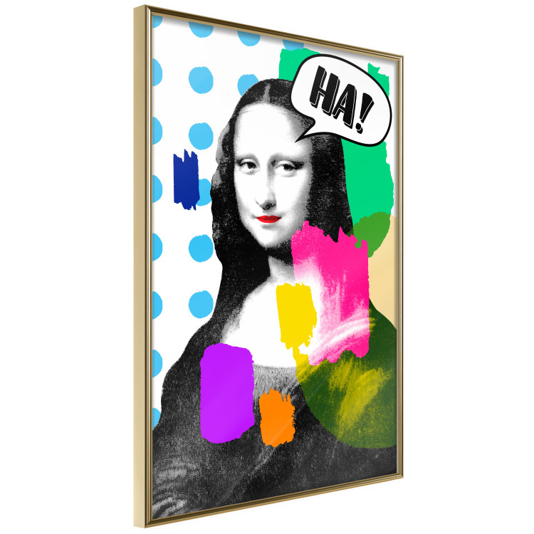 Wall Poster Mona Lisa Pop Art - portrait of a woman in an abstract colorful motif 122378 additionalImage 10