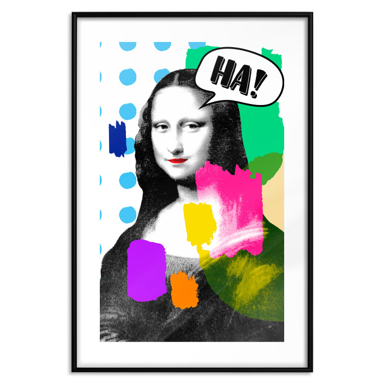 Wall Poster Mona Lisa Pop Art - portrait of a woman in an abstract colorful motif 122378 additionalImage 17
