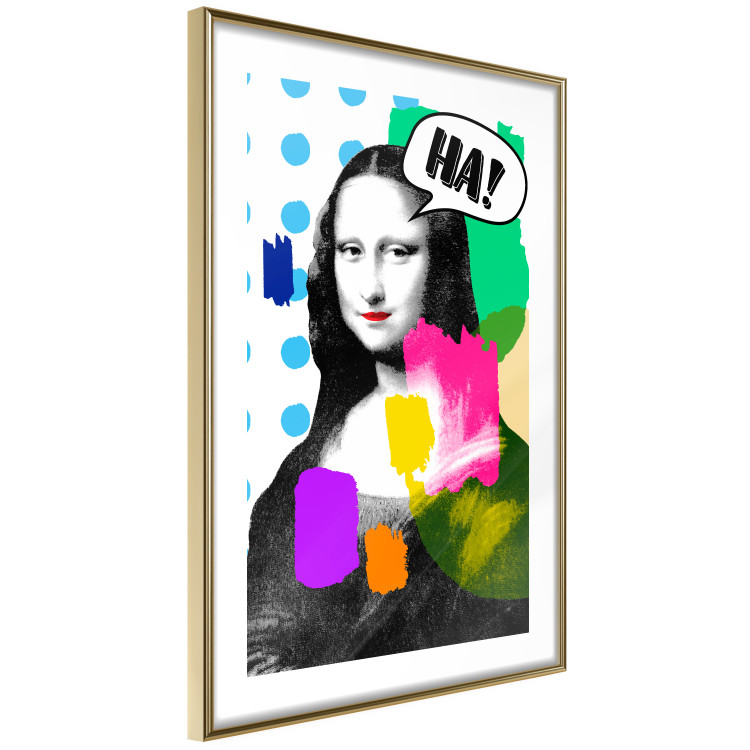 Wall Poster Mona Lisa Pop Art - portrait of a woman in an abstract colorful motif 122378 additionalImage 7
