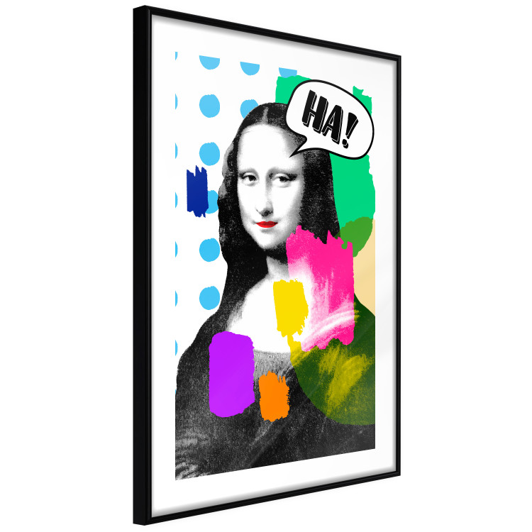 Wall Poster Mona Lisa Pop Art - portrait of a woman in an abstract colorful motif 122378 additionalImage 4