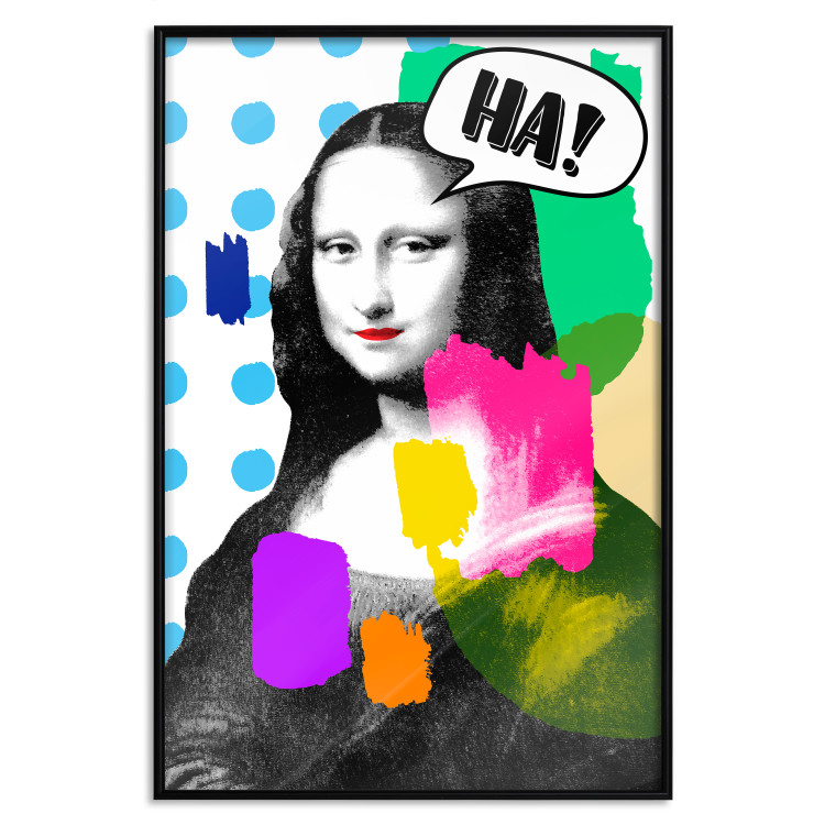 Wall Poster Mona Lisa Pop Art - portrait of a woman in an abstract colorful motif 122378 additionalImage 24