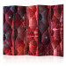 Room Divider Purple Relief II - texture of red geometric abstraction 122978