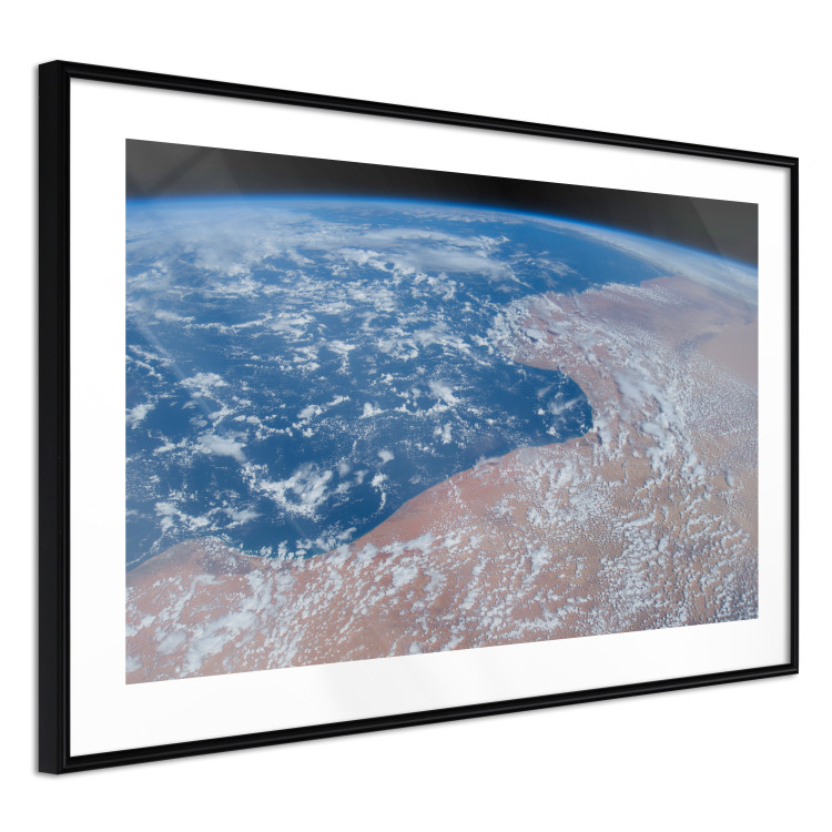 Wall Poster Water and Sand - planet Earth with view of clouds over continents 123178 additionalImage 11