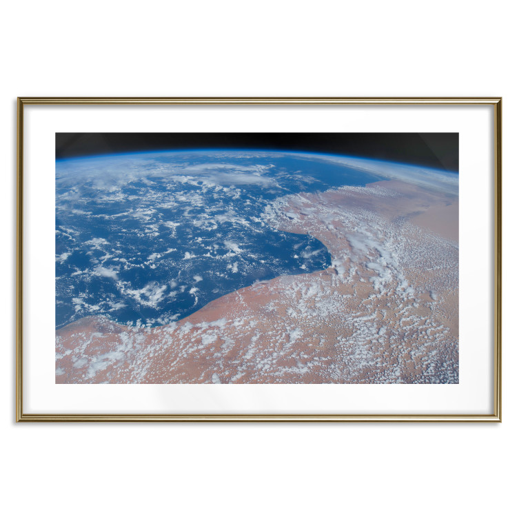 Wall Poster Water and Sand - planet Earth with view of clouds over continents 123178 additionalImage 16