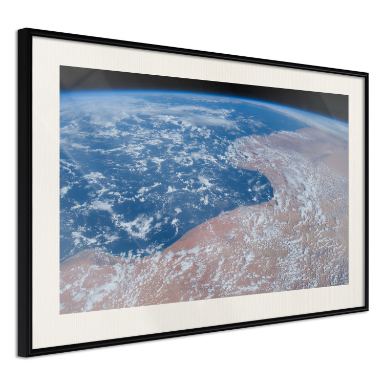 Wall Poster Water and Sand - planet Earth with view of clouds over continents 123178 additionalImage 3
