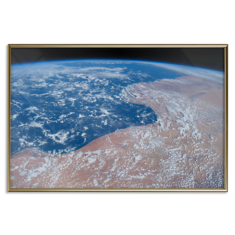 Wall Poster Water and Sand - planet Earth with view of clouds over continents 123178 additionalImage 20