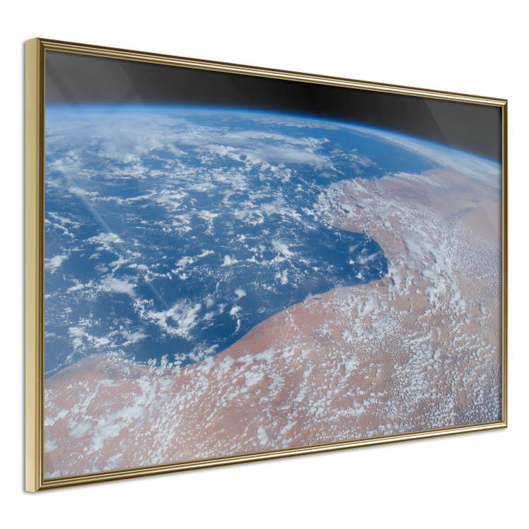 Wall Poster Water and Sand - planet Earth with view of clouds over continents 123178 additionalImage 14
