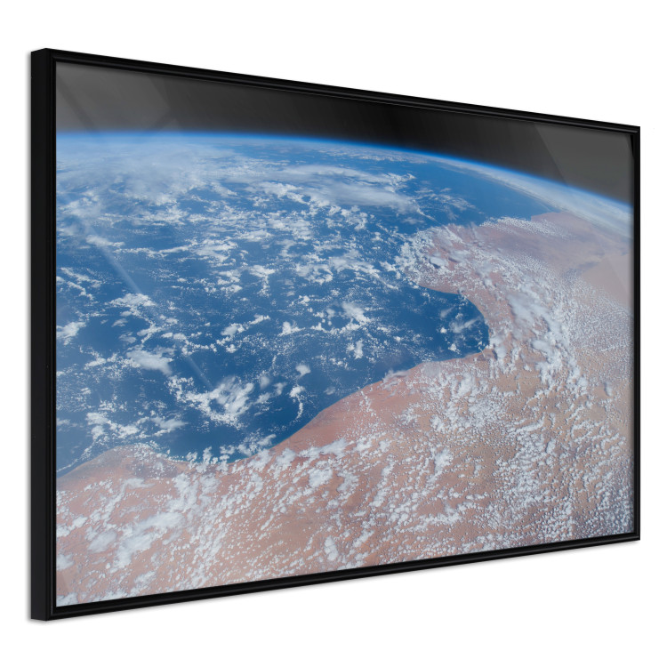 Wall Poster Water and Sand - planet Earth with view of clouds over continents 123178 additionalImage 12