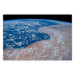 Wall Poster Water and Sand - planet Earth with view of clouds over continents 123178