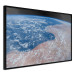 Wall Poster Water and Sand - planet Earth with view of clouds over continents 123178 additionalThumb 12