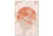 Canvas Print Canvas magnolia - japandi style orange flower print 123778