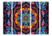 Room Divider Screen Colorful Kaleidoscope II (3-piece) - abstraction in colorful pattern 124078 additionalThumb 3