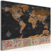 Large canvas print World: Brown Map [Large Format] 125478 additionalThumb 2