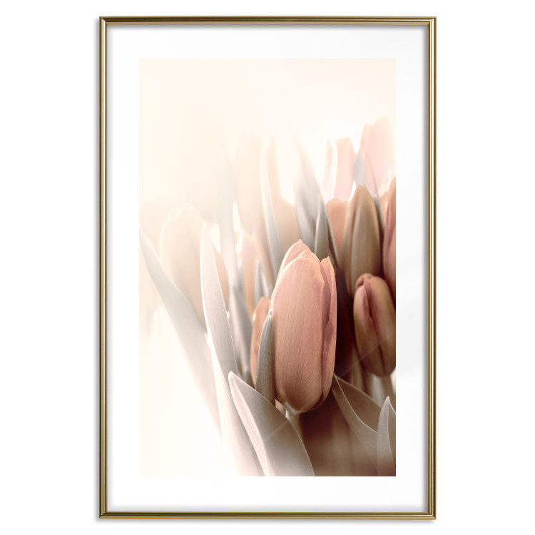 Wall Poster Spring Mist - composition of colorful tulips against a bright glow 126678 additionalImage 14