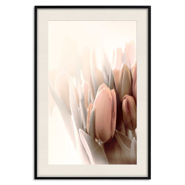 Wall Poster Spring Mist - composition of colorful tulips against a bright glow 126678 additionalImage 19