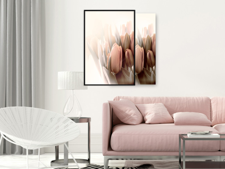 Wall Poster Spring Mist - composition of colorful tulips against a bright glow 126678 additionalImage 10