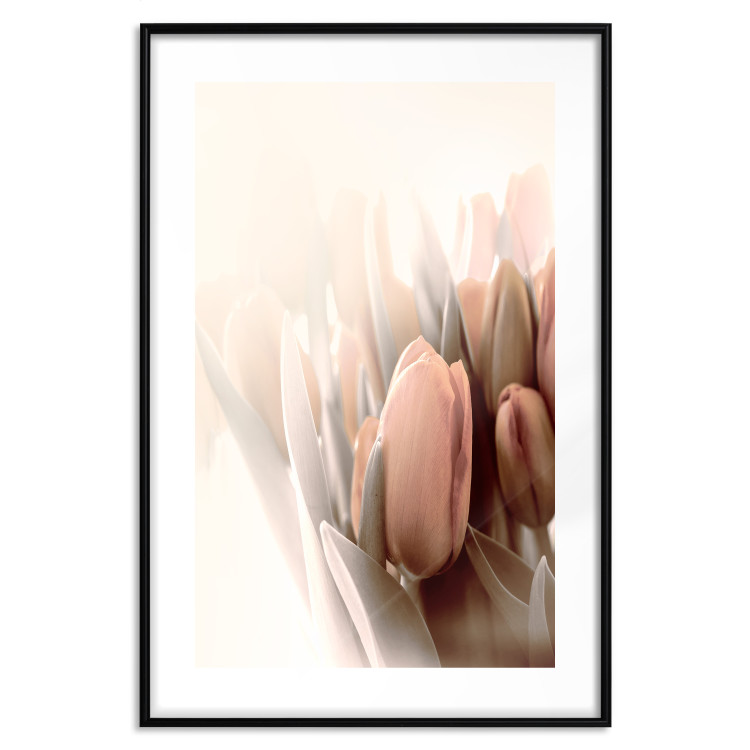 Wall Poster Spring Mist - composition of colorful tulips against a bright glow 126678 additionalImage 17