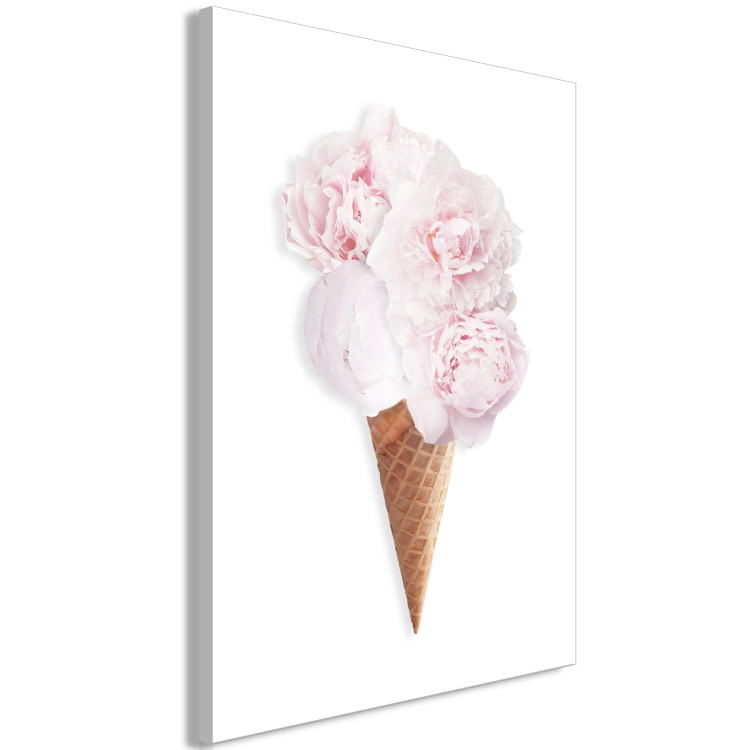 Canvas Taste of Flowers (1-part) vertical - abstract cone with vegetation 127978 additionalImage 2