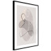 Poster Dance Sensations - abstract line art of silhouettes on light texture 128078 additionalThumb 8