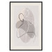 Poster Dance Sensations - abstract line art of silhouettes on light texture 128078 additionalThumb 24