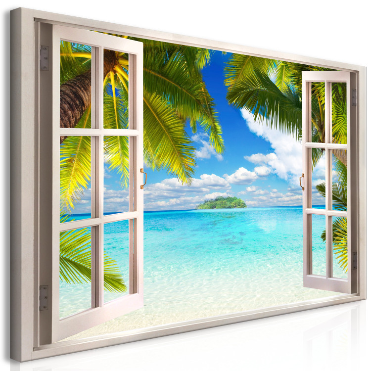 Large canvas print Window: Sea View II [Large Format] 128678 additionalImage 2