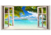 Large canvas print Window: Sea View II [Large Format] 128678