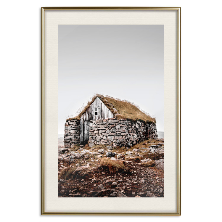 Wall Poster Stone Shelter - landscape of stone architecture against the sky 130278 additionalImage 20