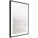 Wall Poster Misty Trail - landscape of sticks protruding from the water on a white background 130378 additionalThumb 6