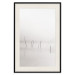Wall Poster Misty Trail - landscape of sticks protruding from the water on a white background 130378 additionalThumb 26