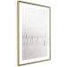 Wall Poster Misty Trail - landscape of sticks protruding from the water on a white background 130378 additionalThumb 7