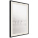 Wall Poster Misty Trail - landscape of sticks protruding from the water on a white background 130378 additionalThumb 2