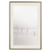 Wall Poster Misty Trail - landscape of sticks protruding from the water on a white background 130378 additionalThumb 27