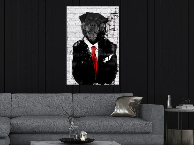 Canvas Art Print Elegant Rottweiler (1 Part) Vertical 130778 additionalImage 3