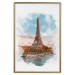 Poster Parisian View - colorful landscape of the Eiffel Tower in watercolor motif 131778 additionalThumb 21